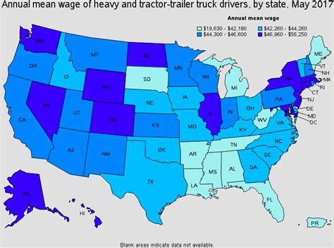 truck driver salary by state.